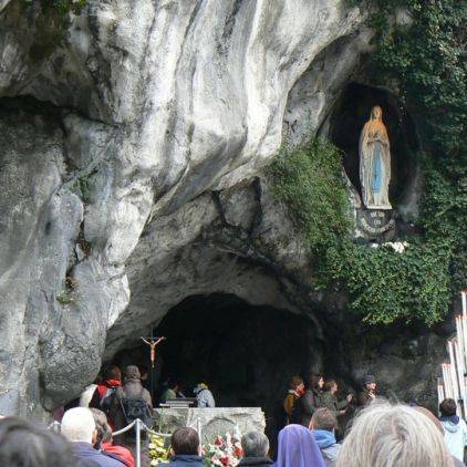 La grottes de Lourdes dans les Hautes-Pyrénées